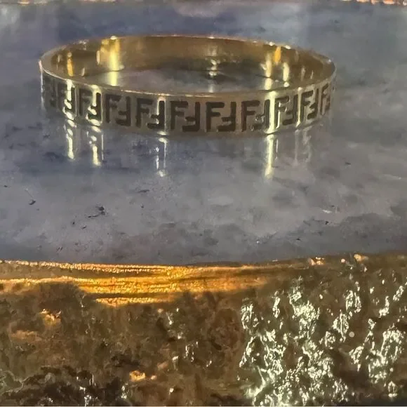 Gold Bracelet with Black Accents, beautiful design style. Perfect gift - Picture 5 of 6